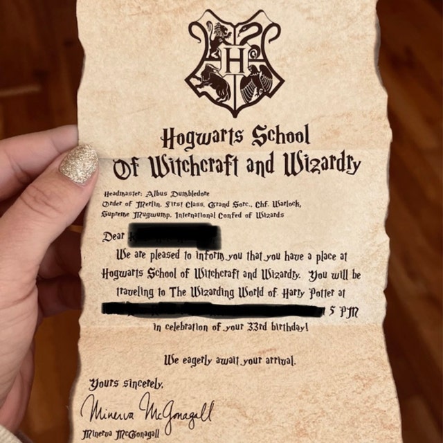 Personalized Hogwarts Acceptance Letter - Universal - Etsy personalized-hogwarts-acceptance-letter-universal-etsy