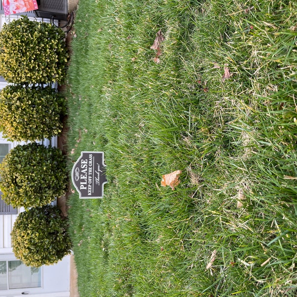 Please Keep off the Grass Aluminum Yard Sign 10x14 (available in ...