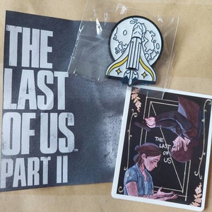 The Last of Us Part 2 II Ellie Edition Pin Badge & Stickers- TLOU (No Game)