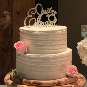 cake topper engagement engaged