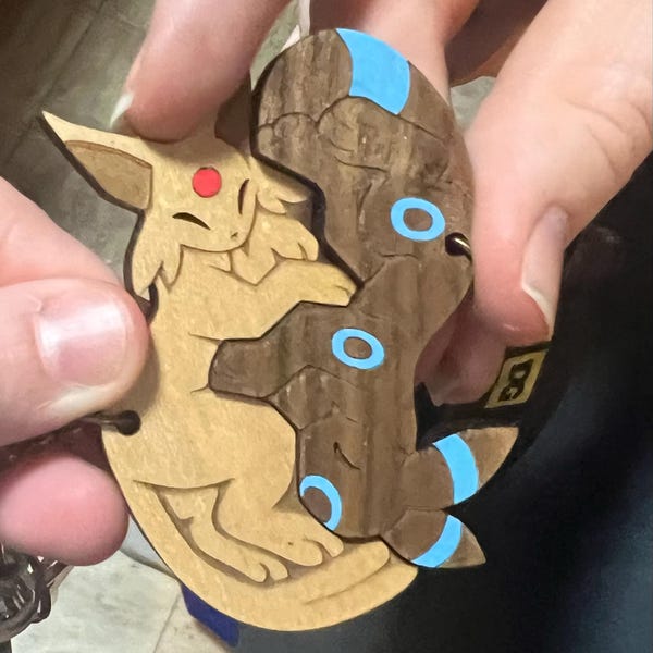 Feathered Raptor Dinosaur Couple Keychains Friendship or Relationship ...