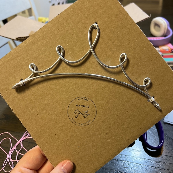 Tiara Crown Wire Wall Art Decor (small and Medium) | Princess Room Wall ...