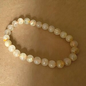 AAAグレード天然ゴールデンルチルクォーツクリスタルブレスレット 6mm