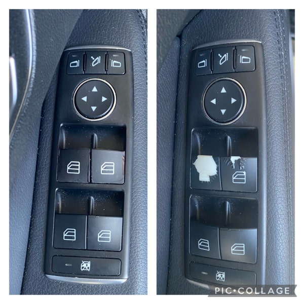 Fits Mercedes Benz Door Lock Unlock Button Repair Decals - Etsy
