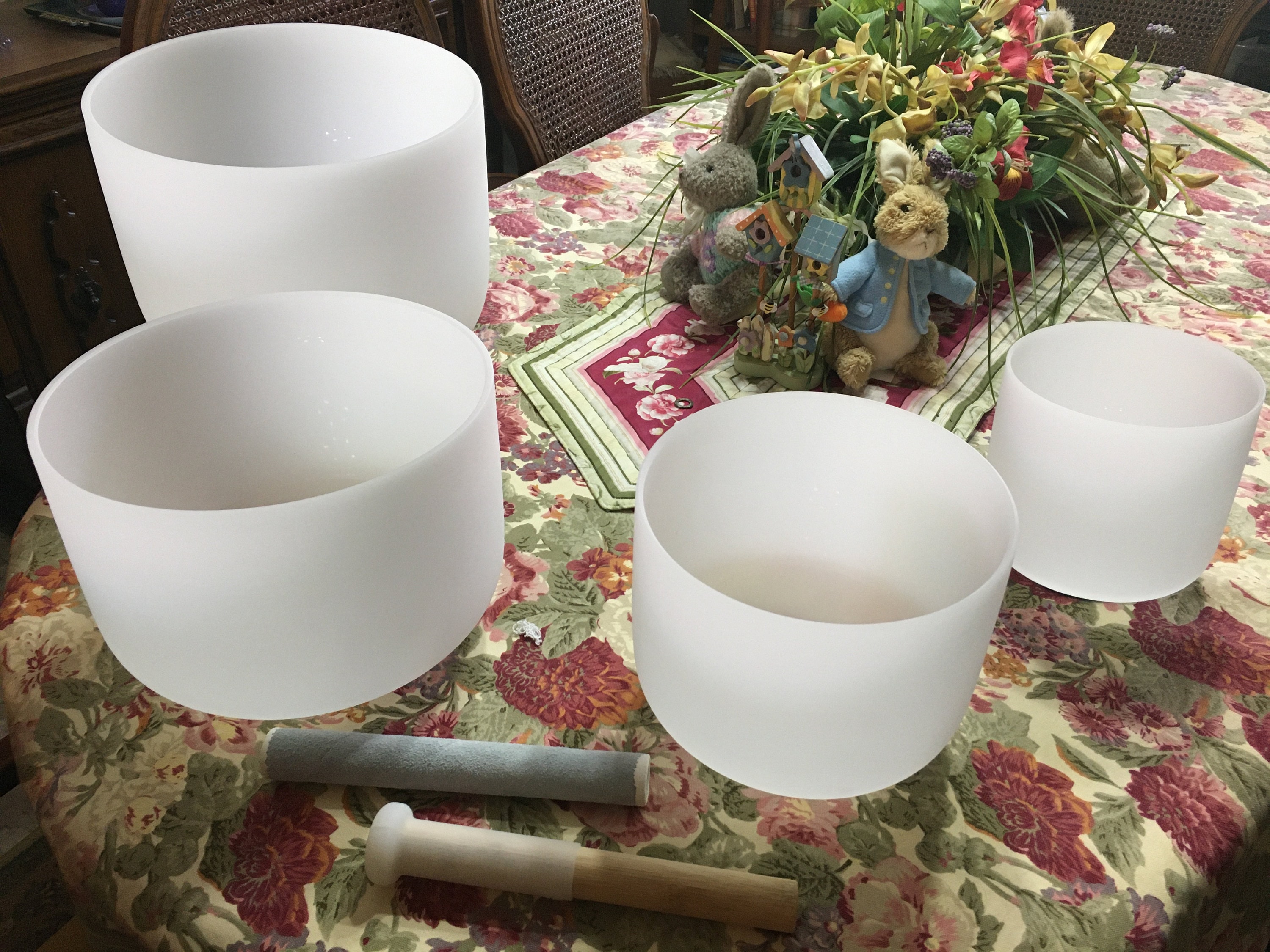 440hz Perfect Pitch Hand Crafted 6-12 Inch Crystal singing bowls set, 6+8+10+12inch set, 7+9+11inch set, 7 chakra