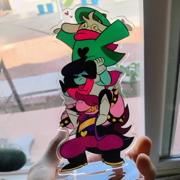 Delta Rune Trio Deltarune Trio Acrylic Standee Delta Rune Kris Susie Ralsei Group Cute ...