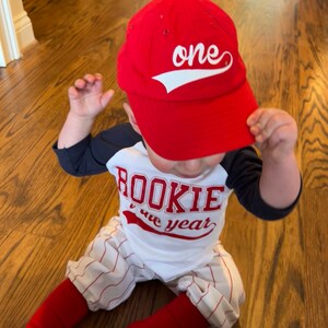 Baseball Cake smash outfit boy, Cake Smash Birthday outfit, Black Pinstripes, Baseball uniform, Baseball Pants Cap shirt, 1st Birthday main image 1