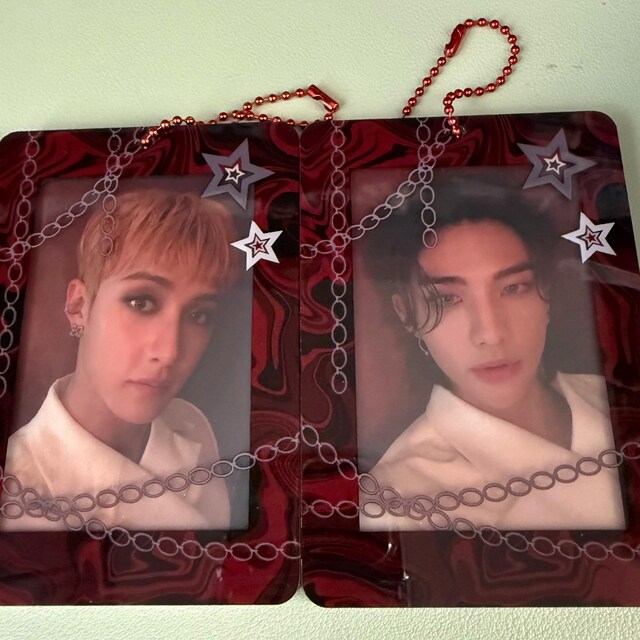 Skz/atz Red Acrylic Toploader Keychain! | Kpop Photocard Keychains