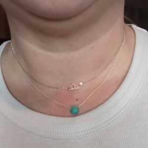 Customer photo, Mountain Range Necklace