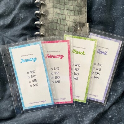 100 Envelope Challenge Box Box and Tracker ONLY - Etsy