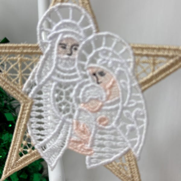 FSL Nativity Ornament - Free Standing Lace Machine Embroidery Designs ...