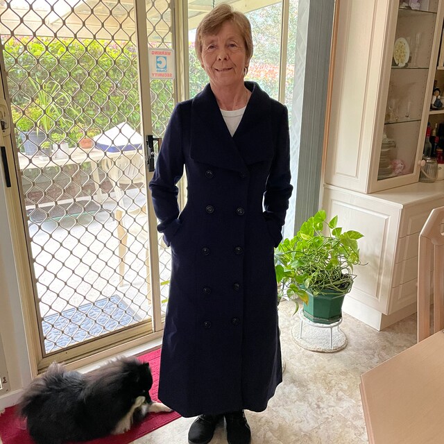 Long Wool Coat Women, Gray Wool Trench Coat, Double Breasted Long Wool Coat Women, Gray Wool Trench Coat, Double Breasted