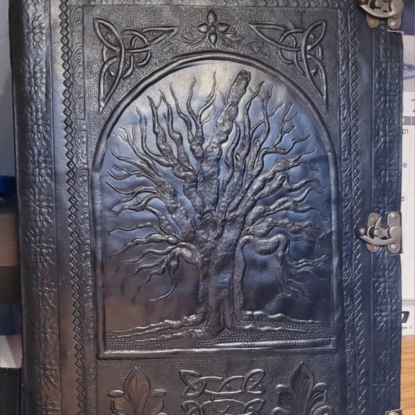 Large Leather Journal, Large Photo Albam, Tree of Life Embossed Journal ...