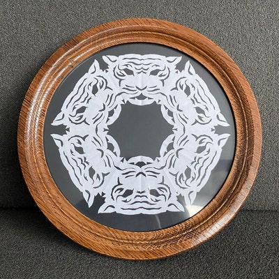 Round Frame, Modern Round Frame, Wooden Frame, Photo Frame - Etsy