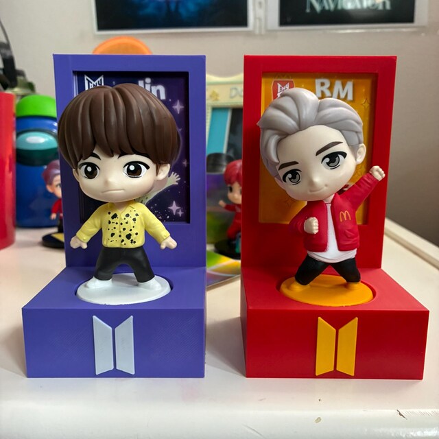 BTS Tiny Tan Figure Display Stands, Mcdonald's Happy Meal Toy