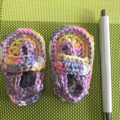 Crochet PATTERN Baby Strap Flip Flops Pdf DOWNLOAD - Etsy