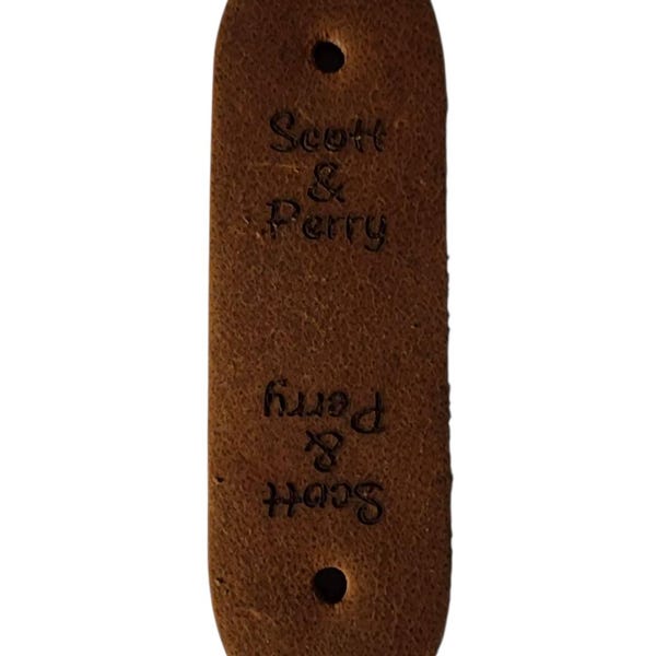 Custom Hat Leather Patch for Baby, Personalized Name Beanie Labels ...