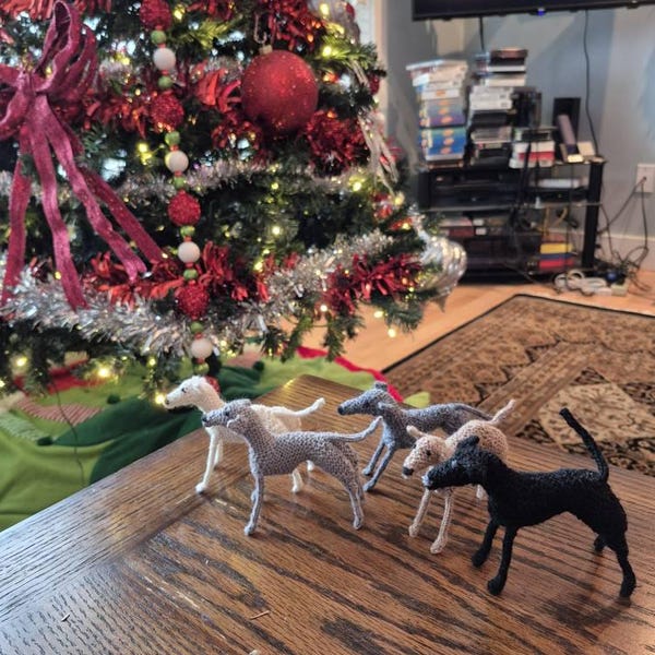 Lurcher Knitting Pattern - Etsy