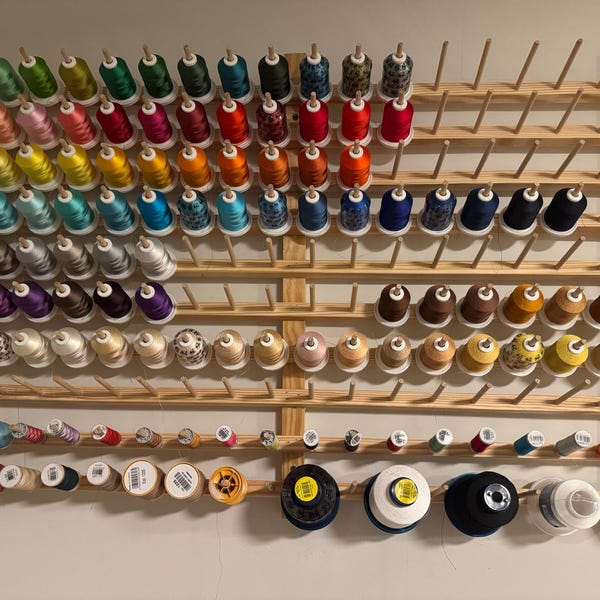 Storage Rack For Threads 180 Spool Thread Rack 2 Inch Spacing-thread Organization, Thread ...