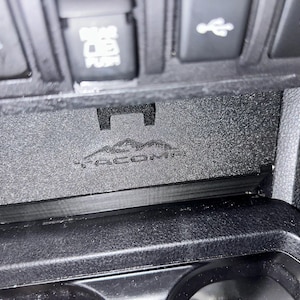 Storage Bin for Toyota Tacoma (2016–2023) – Lower Center Console Organizer with Hinged Lid for Charging Pad