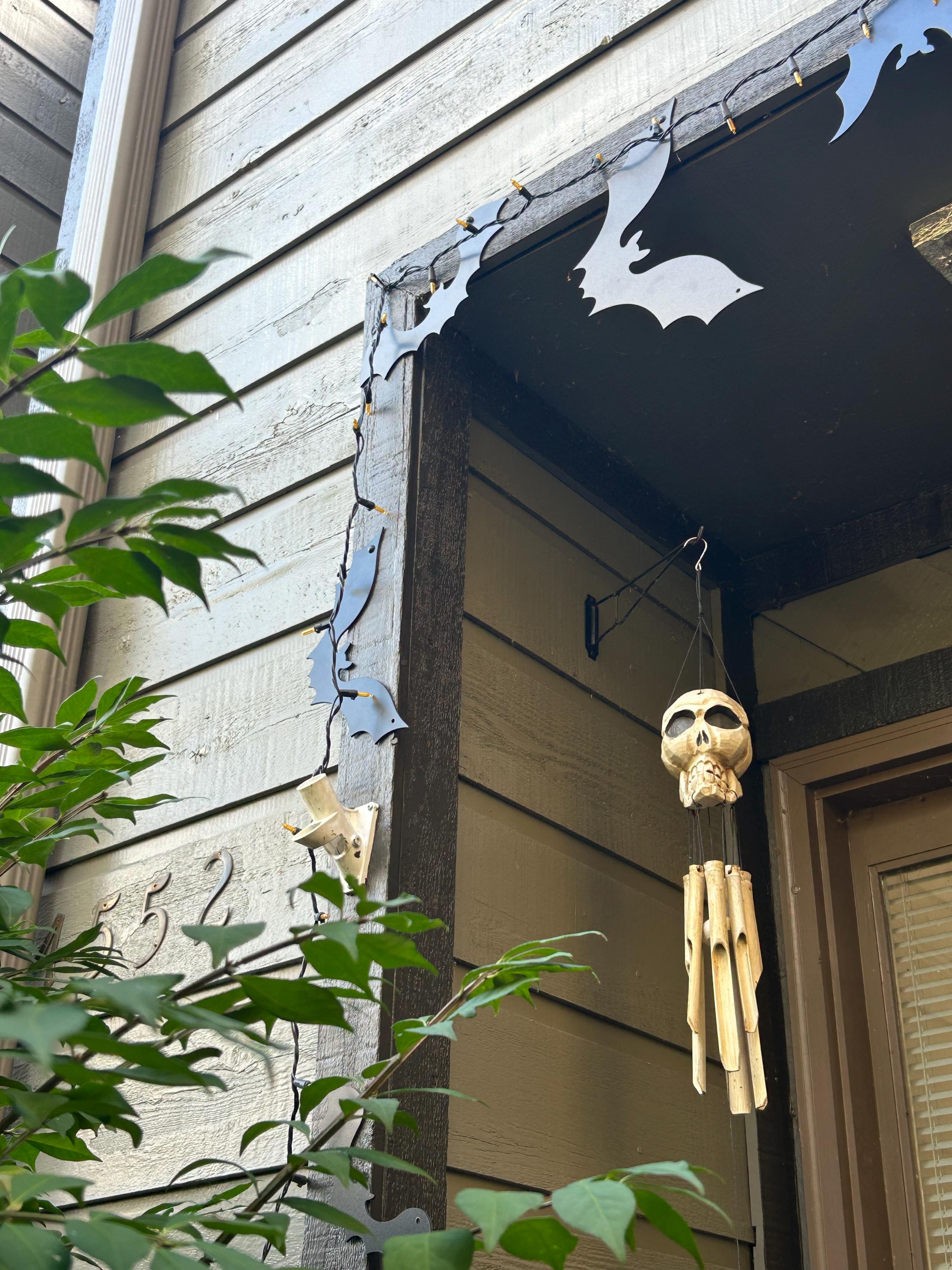 HALLOWEEN BATS Set of 12 or 6 Hanging bats Halloween Decoration bats Halloween outdoor decor Halloween tree Halloween garden Halloween lawn