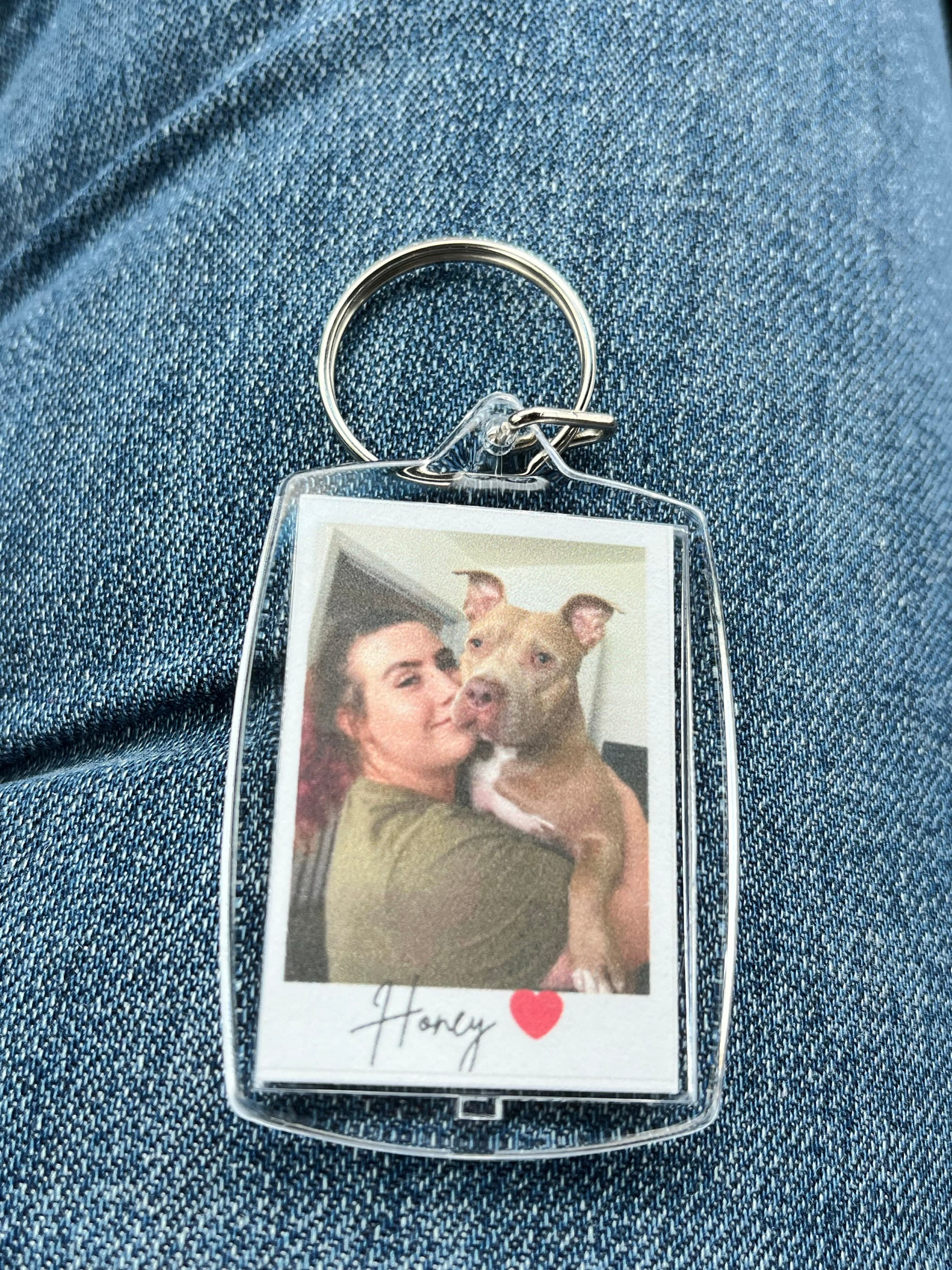 Personalized Photo Keychain, Key Ring, for Anniversary, Christmas Gift, Stocking Stuffer, Matching, Girlfriend, Boyfriend, Best Friend