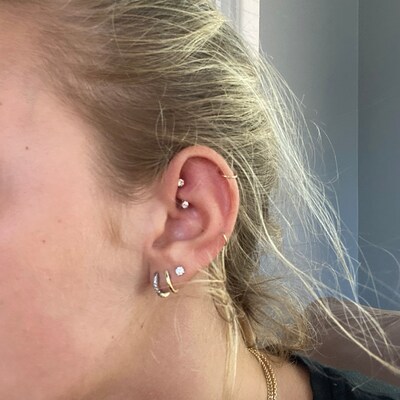 Daith Earring Daith Piercing 16g Rook Earring Rook Piercing Eyebrow ...