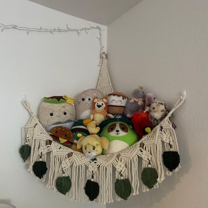 Bohemian Stuffed Animal Hammock Storage Net Plush - United