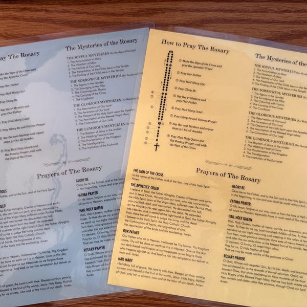 Holy Rosary Guide.pdf How to Pray the Rosary, Instant Download, Rosary Printable Pdf ...