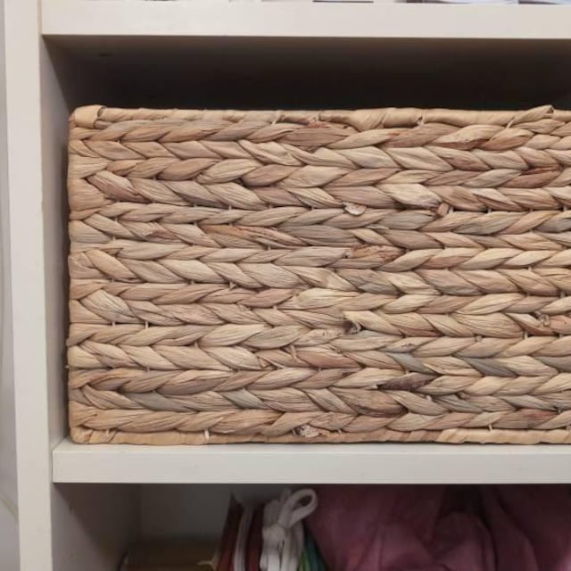 4er-Set IKEA Billy Regal Korb / 36 x 25 x 20 cm / Aus Wasserhyazinthe / Faltkorb / Regalbox / Storage Box / Aufbewahrungskorb / Schrankkorb