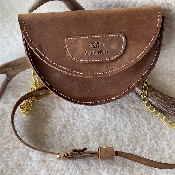 Leather Half Moon Crossbody Bag PDF Pattern | Woman Bag Template ...