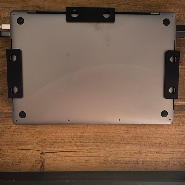 Under Desk Laptop Holder, 2 Sizes Add on Under Table Laptop/keyboard ...