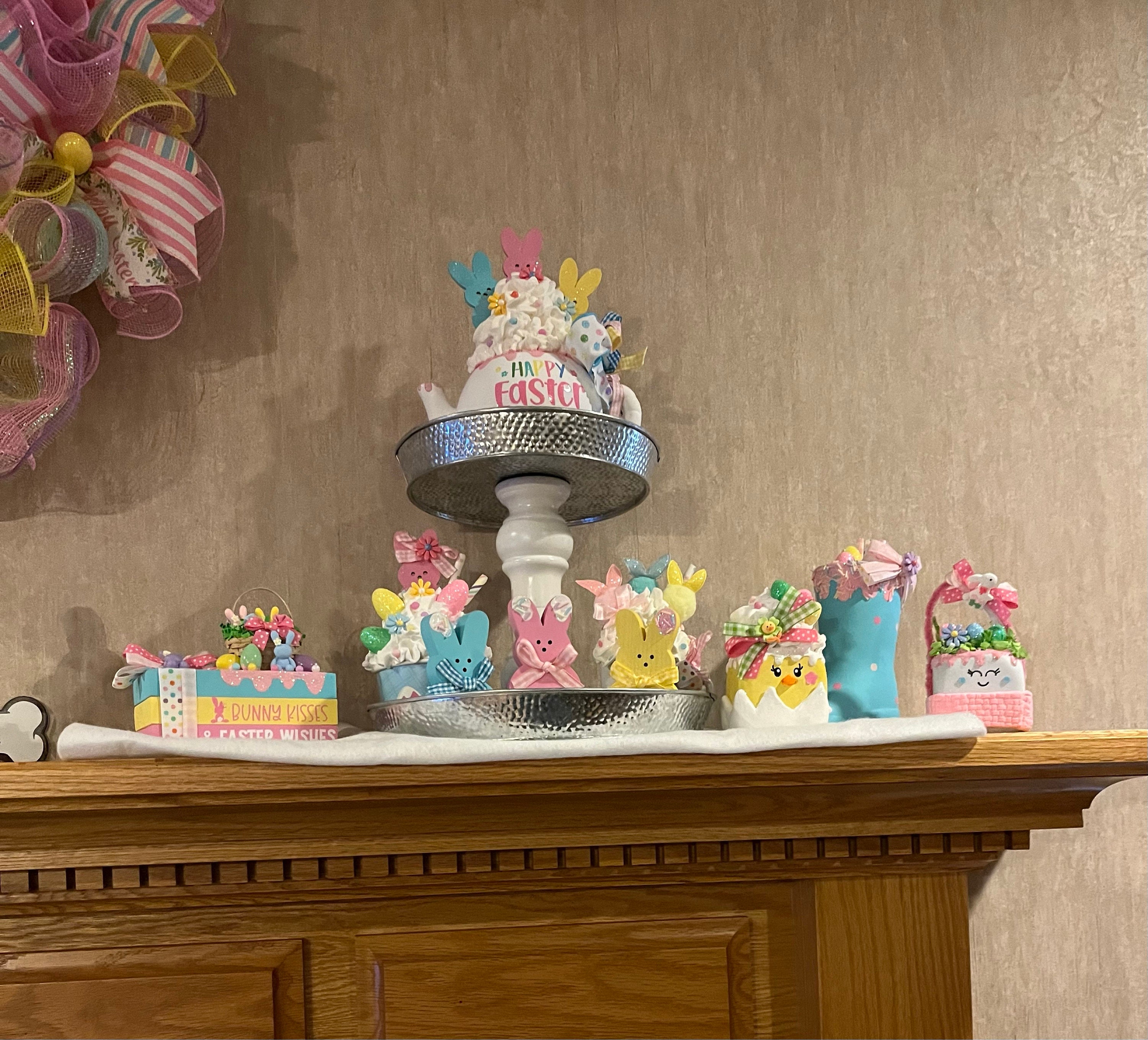 Easter Marshmallows / Choice of 2 / Easter Basket Marshmallow and/or Easter Chick Marshmallow / Easter Decor / Easter Tiered Tray Decor