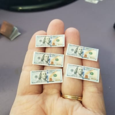 Miniature Money US Dollar Bills, Printable Play Money for Dolls 1:6 - Etsy