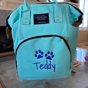 Personalized Dog Tote Dog Travel Tote Doggy Day Care Tote - Etsy