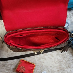  Purse Organizer for LV CROISETTE handbag tassel bag felt  Organizer insert2089khaki : Clothing, Shoes & Jewelry