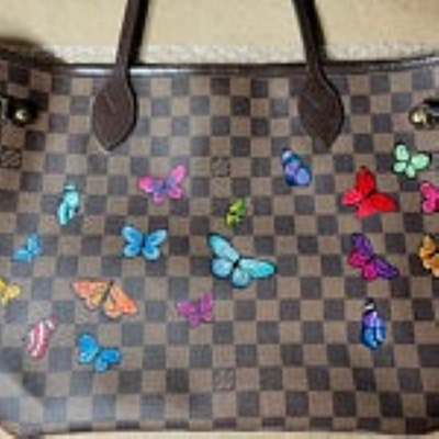 Custom Hand Painted Tote Handbag...customer Provide the Bag Price Vary ...