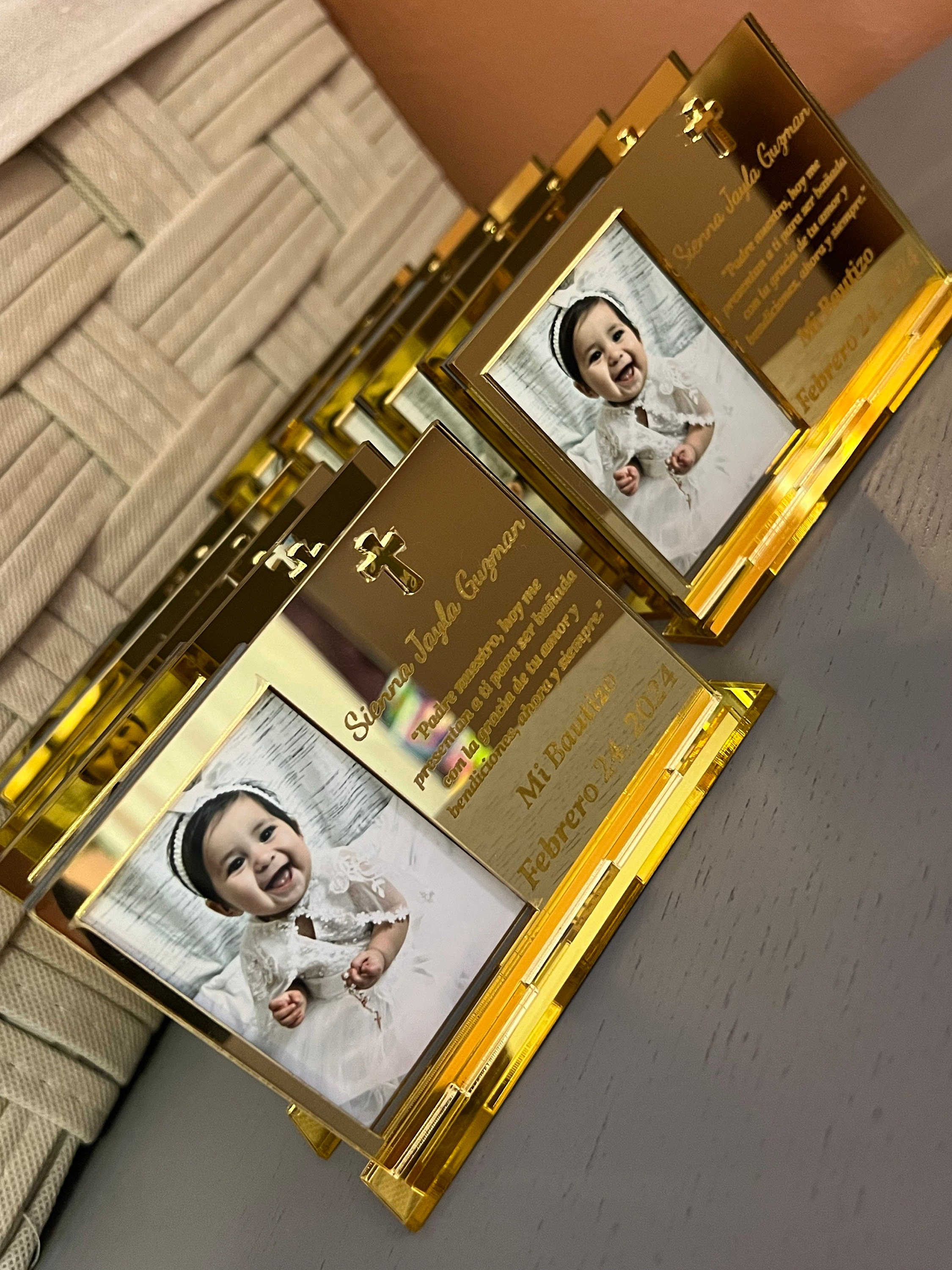 Personalized Baptism Favor, First Communion Favors, Christening Favors, Baptism Favor Girl and Boy, Baptism Photo Frame Stand, Mi Bautizo