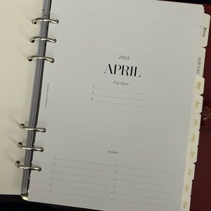 Planner Quotes or Printable Dashboards Planner Accessories, 14 Minimal ...