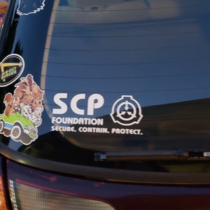 SCP Foundation Logo Stacked Die Cut Decal Sticker Two Sizes -  Israel