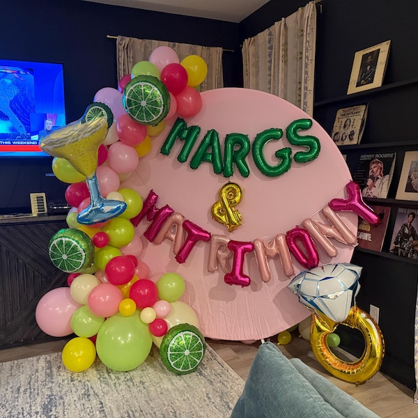 Margs and Matrimony Bachelorette Party Margarita Balloons Margs ...