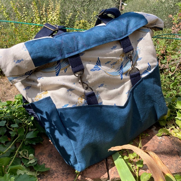 Retro Rucksack Pattern Retro Rucksack PDF Sewing Pattern | Convertible Straps | Vintage ...