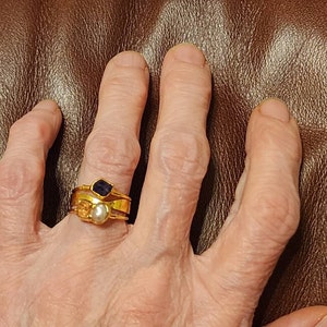Customer photo from Sue, Custom Raw Gemstone Mothers Ring