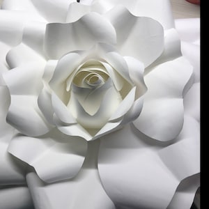 Printable PDF Paper Rose Templates Giant Paper Rose Flower - Etsy