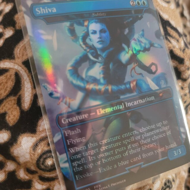 FF X MTG Holo Foil Proxy Card - Shiva (subtlety) - Holo Foil Proxy