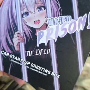 Waifu Prison Car Start-up Greeting Box - Etsy