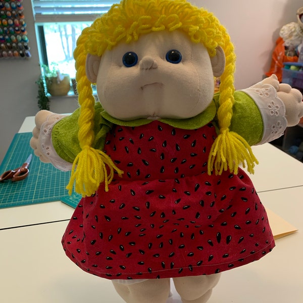 Cabbage Patch Kids Doll Clothes Sewing Pattern PDF, Retro Doll Clothes ...