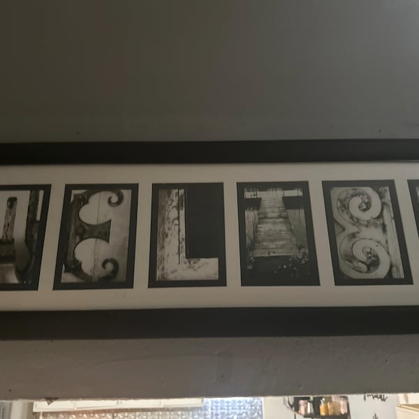 Letter art alphabet photos for diy personalized gifts create custom