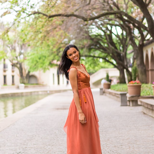 etsy burnt orange bridesmaid dress Handmade Burnt Orange Chiffon Bridesmaid Dress: Asymmetric Georgette Silk