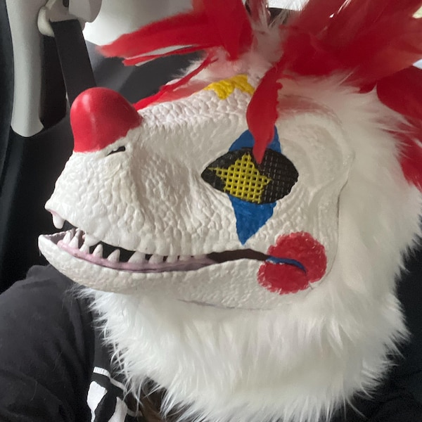 Digital Item!! Dino Mask Raptor Fursuit Hood Pattern + Tutorial ~ PDF ...